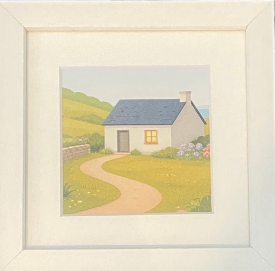 Moher Moments Framed Illustrations - Rural Countryside Cottage
