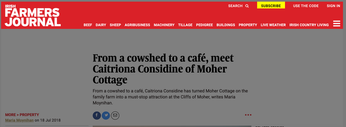 From a cowshed to a café - Moher Cottage in the Irish Farmers Journal