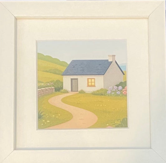 Moher Moments Framed Illustrations - Rural Countryside Cottage