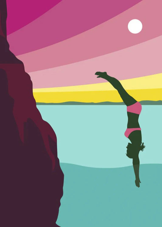 Diving Print | Pawpear